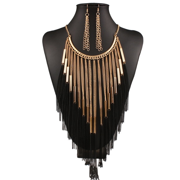 Jewelry - Fashion Jewelry Set Necklace & Earrings